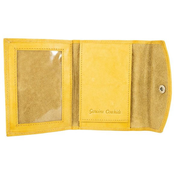 ID Badge Holder in Genuine Leather for Law Enforcement, Tan - Picture 5 of 9